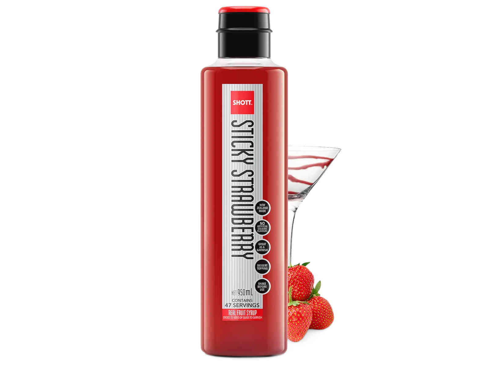 NEW! Shott - Sticky Strawberry 950mL